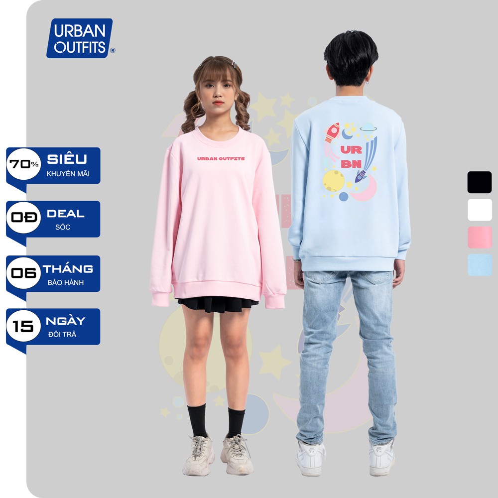 Áo Sweater Form Rộng Nữ Nam URBAN OUTFITS In Hệ Mặt Trời URBN SWO35 Thun Cotton Nỉ 4 Chiều Local Brand