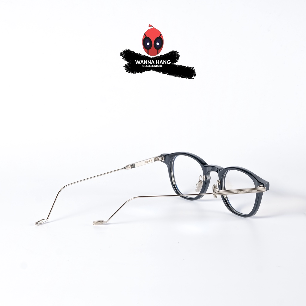 Gọng kính cận nam nữ tròn đẹp cao cấp chống tia UV thời trang Hàn Quốc Wanna Hang EDDY WHGM110