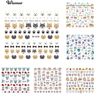 [Hàng mới về] Sticker dán móng hoạt hình nghệ thuật