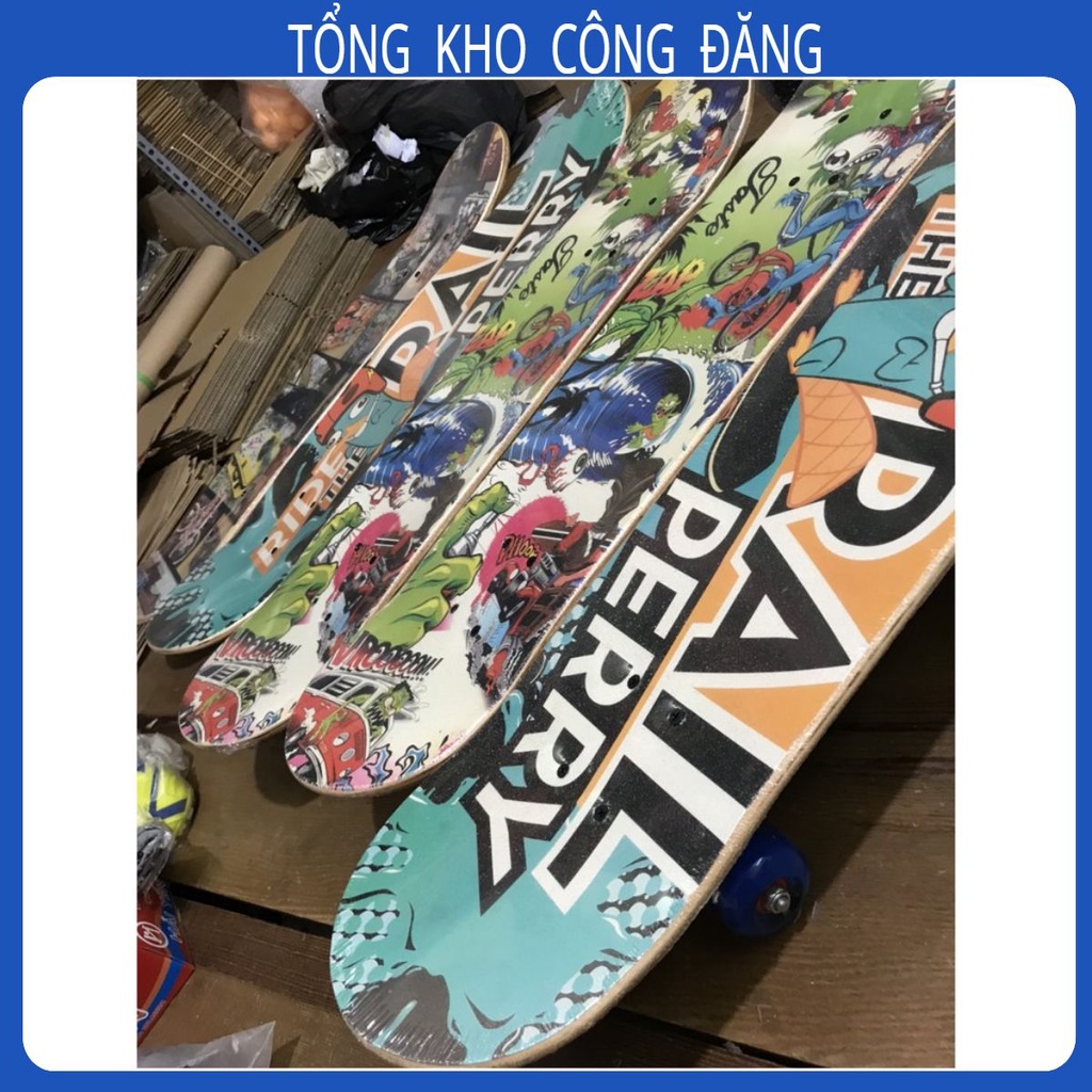 [ĐẠI HẠ GIÁ] Ván trượt Skateboard cao cấp (Ván trượt thể thao mặt nhám bánh cao su) hàng chuẩn tốt ...