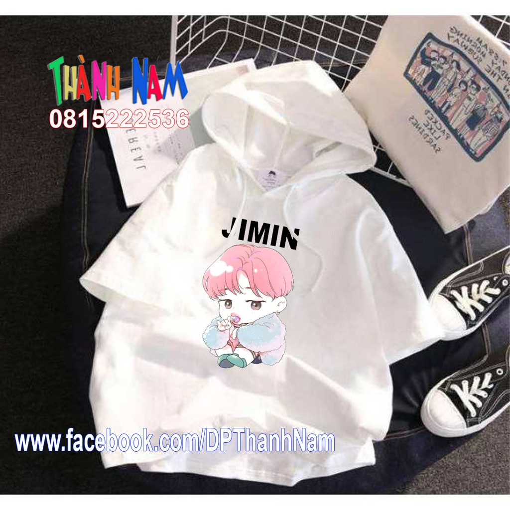ao phông nhóm BTS JIMIN, áo jimin, áo chipi jimin