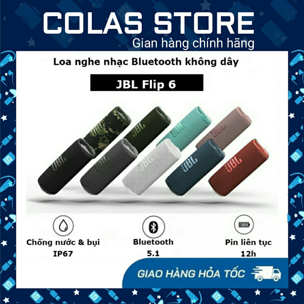 Loa bluetooth Flip 6 Mẫu Mới Nhất 🔥Bluetooth 5.1 NEW 🔥Âm bass sâu, mạnh🔥 Tặng kèm dây sạc - Bảo hành 12 tháng