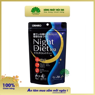 Trà giảm cân night diet tea orihiro nhật bản túi 20 gói