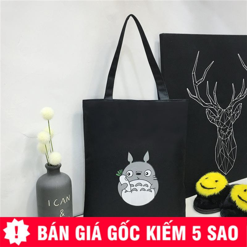 Túi Tote Totoro Siêu Xinh Có Dây Kéo Chắc Chắn