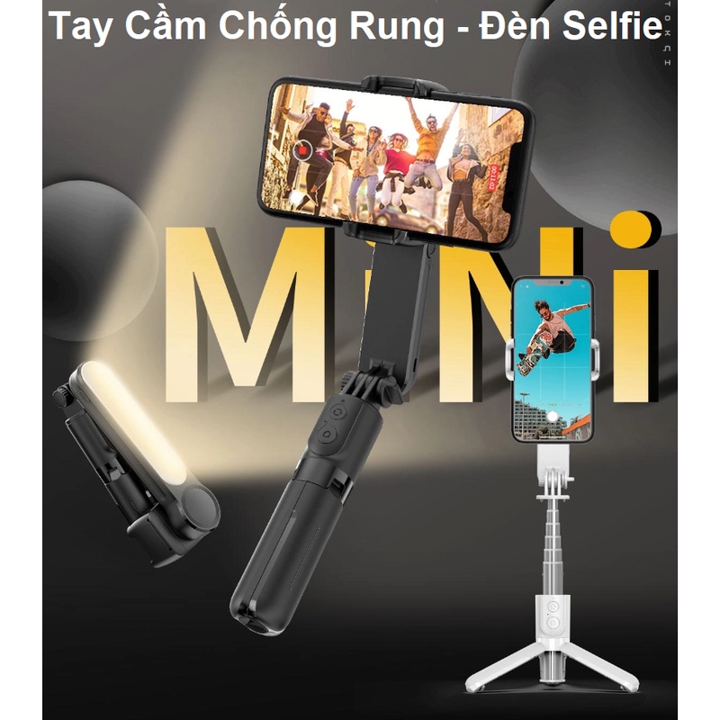 Gimbal Chống Rung, Gậy Selfie L09 Tích Hợp Chế Độ Xoay 360º, Có Bluetooth Chụp Selfie, Tripod Chụp Hình Siêu Tiện Lợi