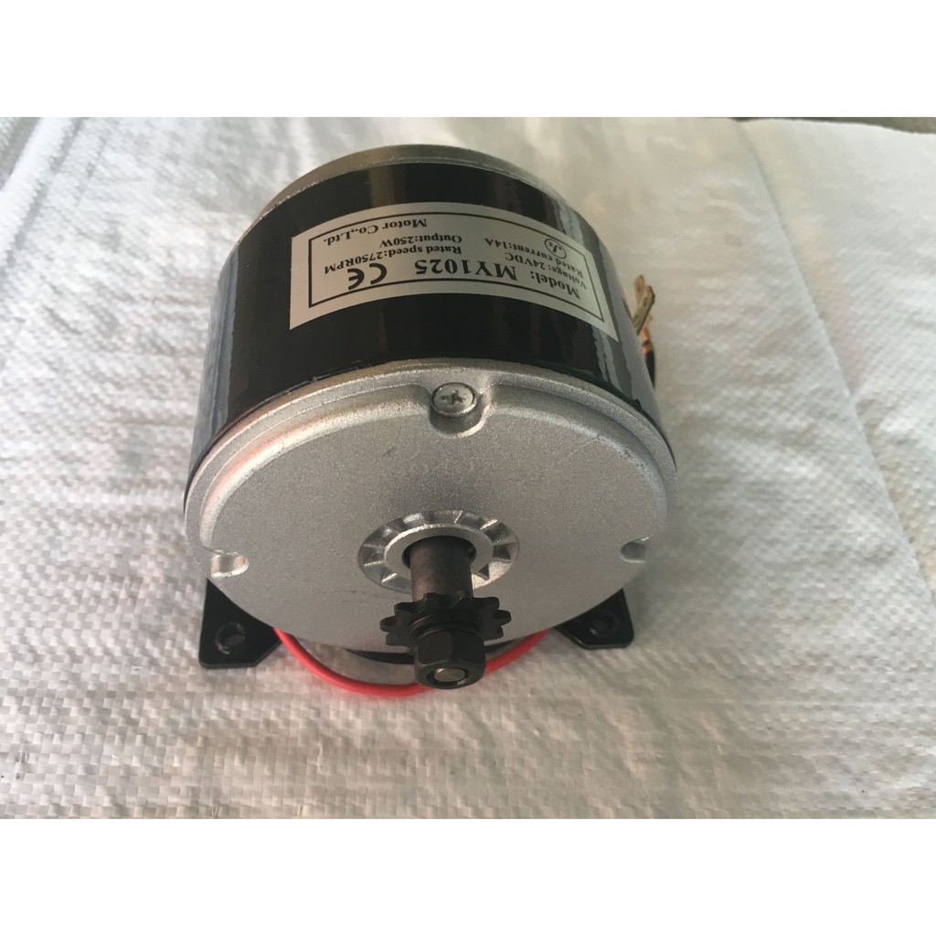 Motor 24V250W nhông xích 25H