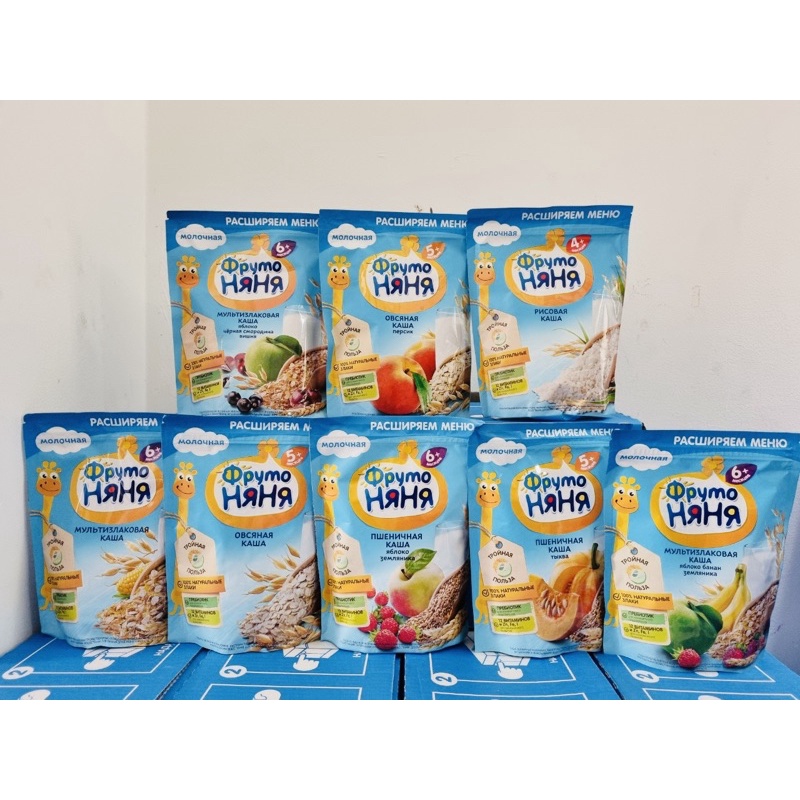 (Date 2023 - Mẫu mới) Bột Ăn Dặm HEINZ / FRUTO NGA 200g Nhiều Vị Cho Bé từ 4m+