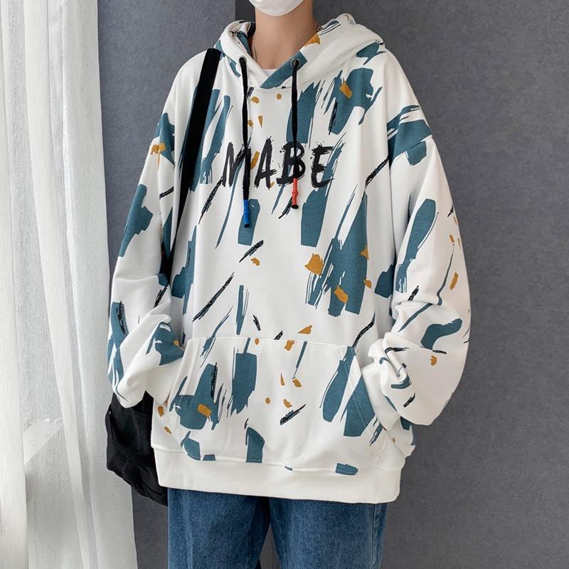 Áo Hoodie Dáng Rộng In Họa Tiết Thời Trang Mùa Thu Mới Cho Cặp Đôi