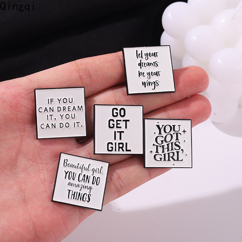 Ghim cài áo MISS ZOE họa tiết chữ You Got This Girl độc đáo với nhiều kiểu tùy chọn