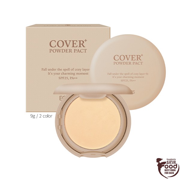 Phấn Phủ Dạng Nén Che Phủ Hoàn Hảo Eglips Cover Powder Pact Plus SPF25/PA++ 9g