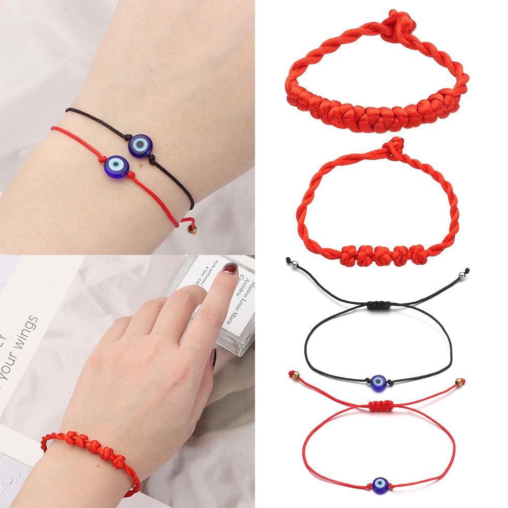 Vòng Tay Dây Đỏ May Mắn Handmade Có Khóa Có Thể Điều Chỉnh