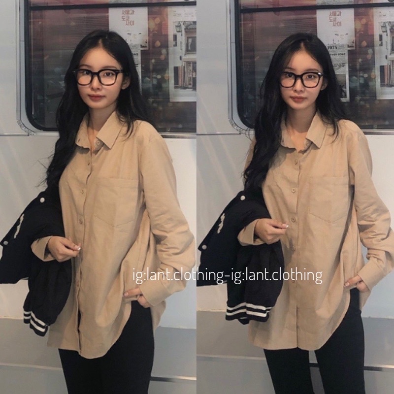 Áo sơ mi bazic túi xinh 146