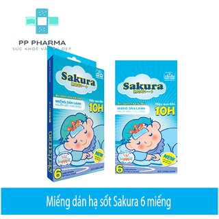 Miếng dán hạ sốt Sakura 6 miếng