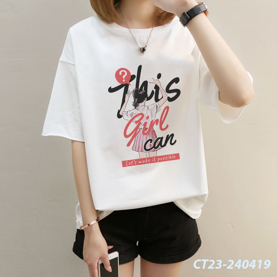 Áo thun dễ thương This Girl Can