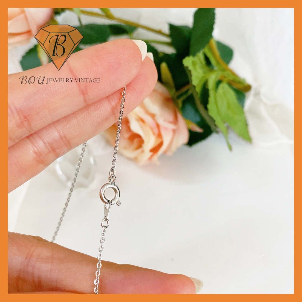 DÂY CHUYỀN MẶT THÁNH GIÁ SECONDHAND TRANG SỨC SI NHẬT BẢN BOU JEWELRY VINTAGE MÃ VC379