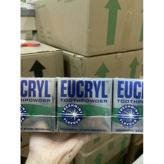 Bột trắng răng Eucryl Freshmint Flavour Toothpowder (50g) / Bột đánh răng bạc hà (hàng Anh)