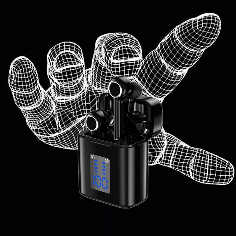 Tai Nghe Bluetooth Không Dây TG905 Âm Bass Mạnh, Màn Hình Kỹ Thuật Số LED, Chống Thấm Nước, Cảm Ứng Chạm Thông Minh