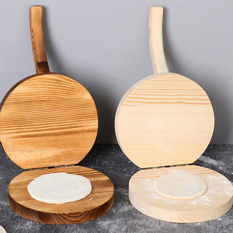 Cake dough press tool for making cakes