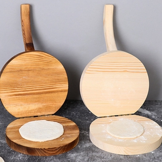 Cake dough press tool for making cakes