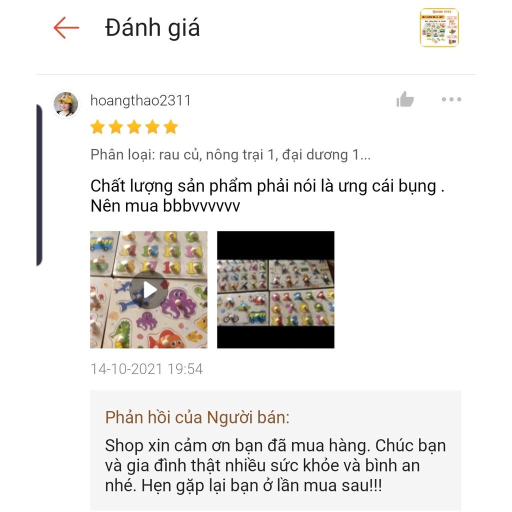 Bảng Ghép Hình Núm Gỗ Cho Bé 35 Chủ Đề loại 1 núm dày siêu đẹp Kumi toys