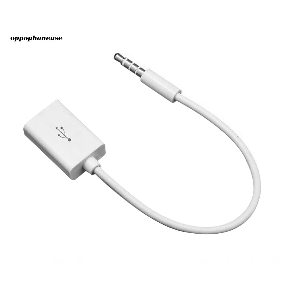 Cáp Chuyển Đổi Âm Thanh Aux 3.5mm Sang Usb 2.0 Cho Xe Hơi