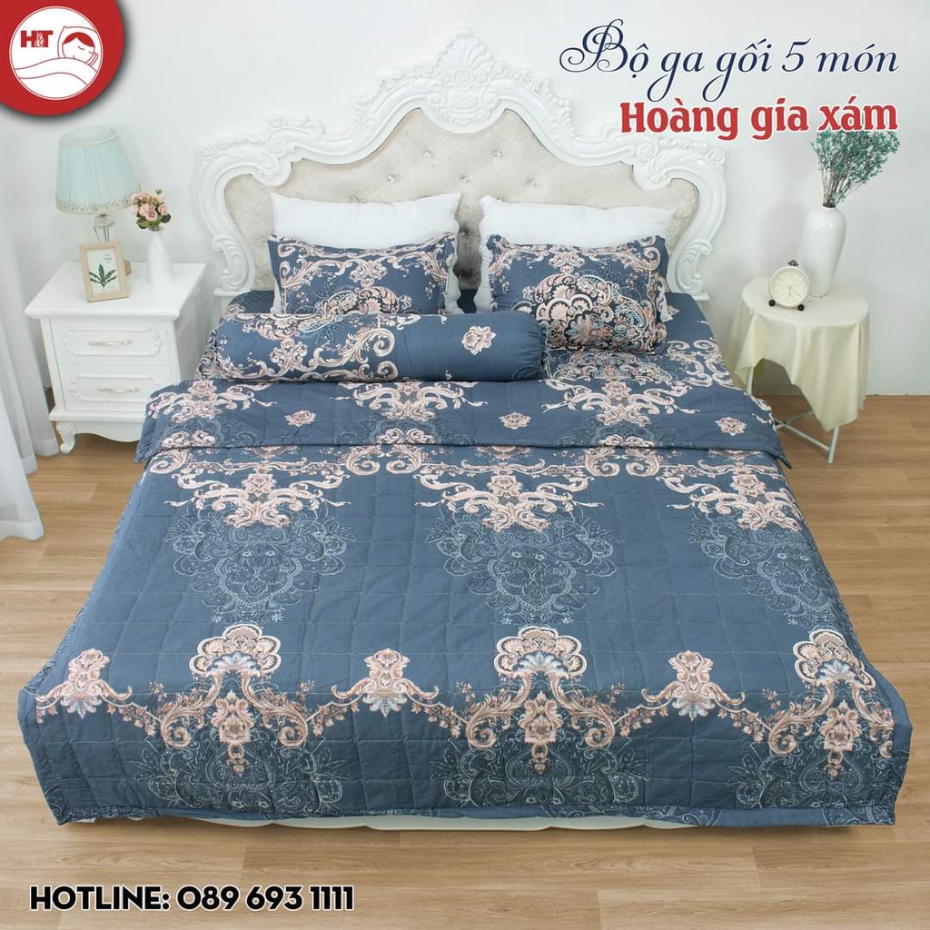 Bộ chăn hè trần bông ga gối 5 món poly cotton Hàn Quốc hàng loại 1 | BigBuy360 - bigbuy360.vn