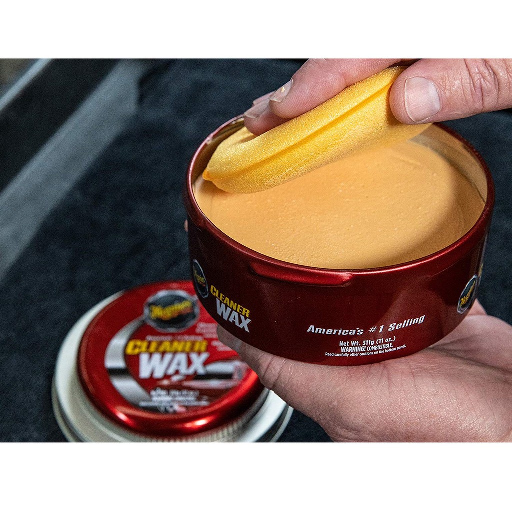 [Mã LTP50 giảm 50000 đơn 150000] Meguiar's Sáp wax bóng bề mặt sơn ô tô - Paste Wax Cleaner - A1214, 331g