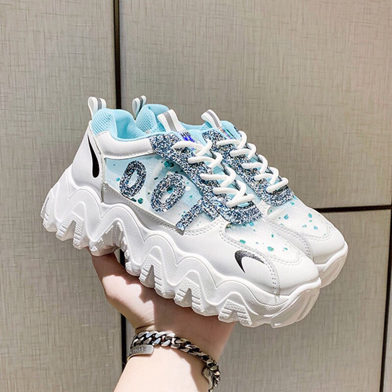 [Mã FAGREEN245 giảm 10% tối đa 30k đơn từ 99k] Free Ship Giày thể thao nữ đế màu độn đế 5cm cực êm mẫu mới 2020 | BigBuy360 - bigbuy360.vn