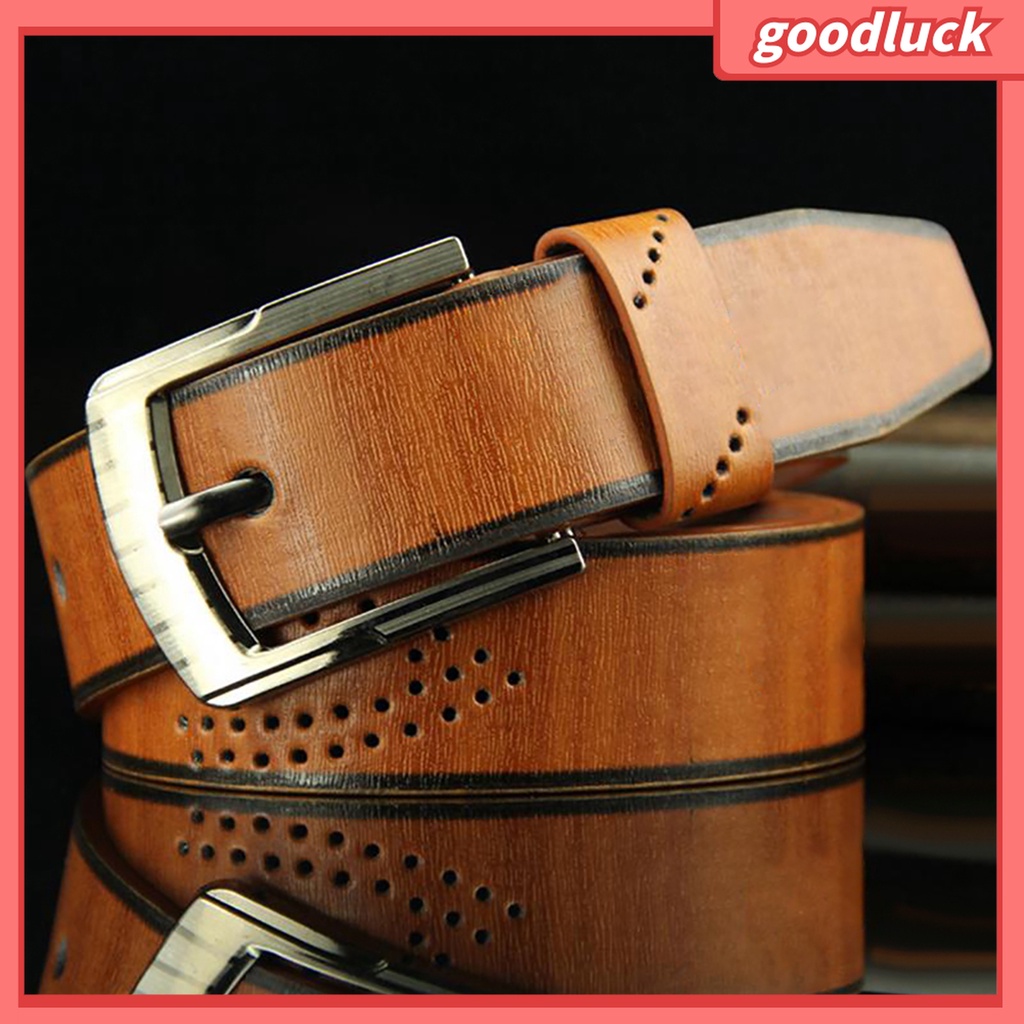 Thắt Lưng Da Đục Lỗ Cài Khóa Nhiều Màu Có Thể Tái Sử Dụng Cho Bé Trai
