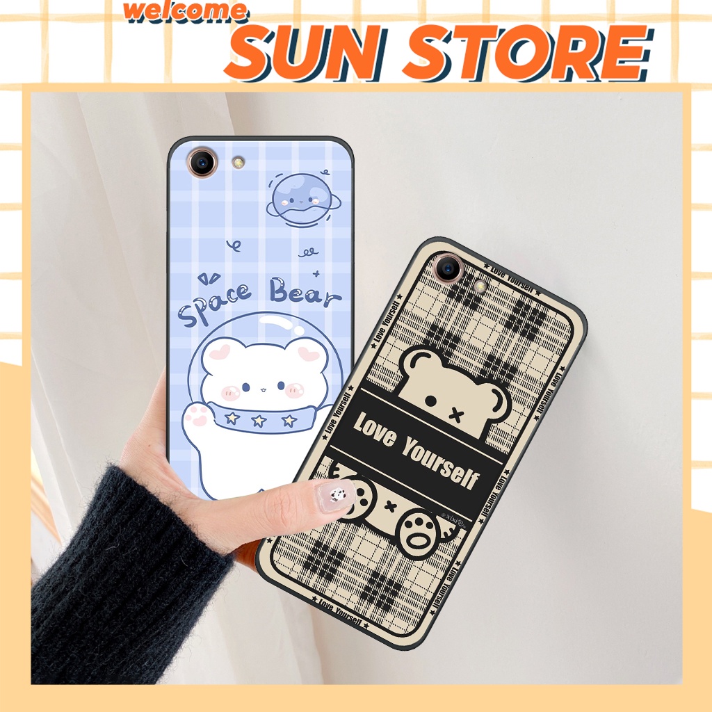 Ốp Oppo A71/ A83/ A59/ F1S/ F3/ F3 PLUS gấu bear cute, snoopy, pochacco dễ thương, ốp lưng thời trang cao cấp