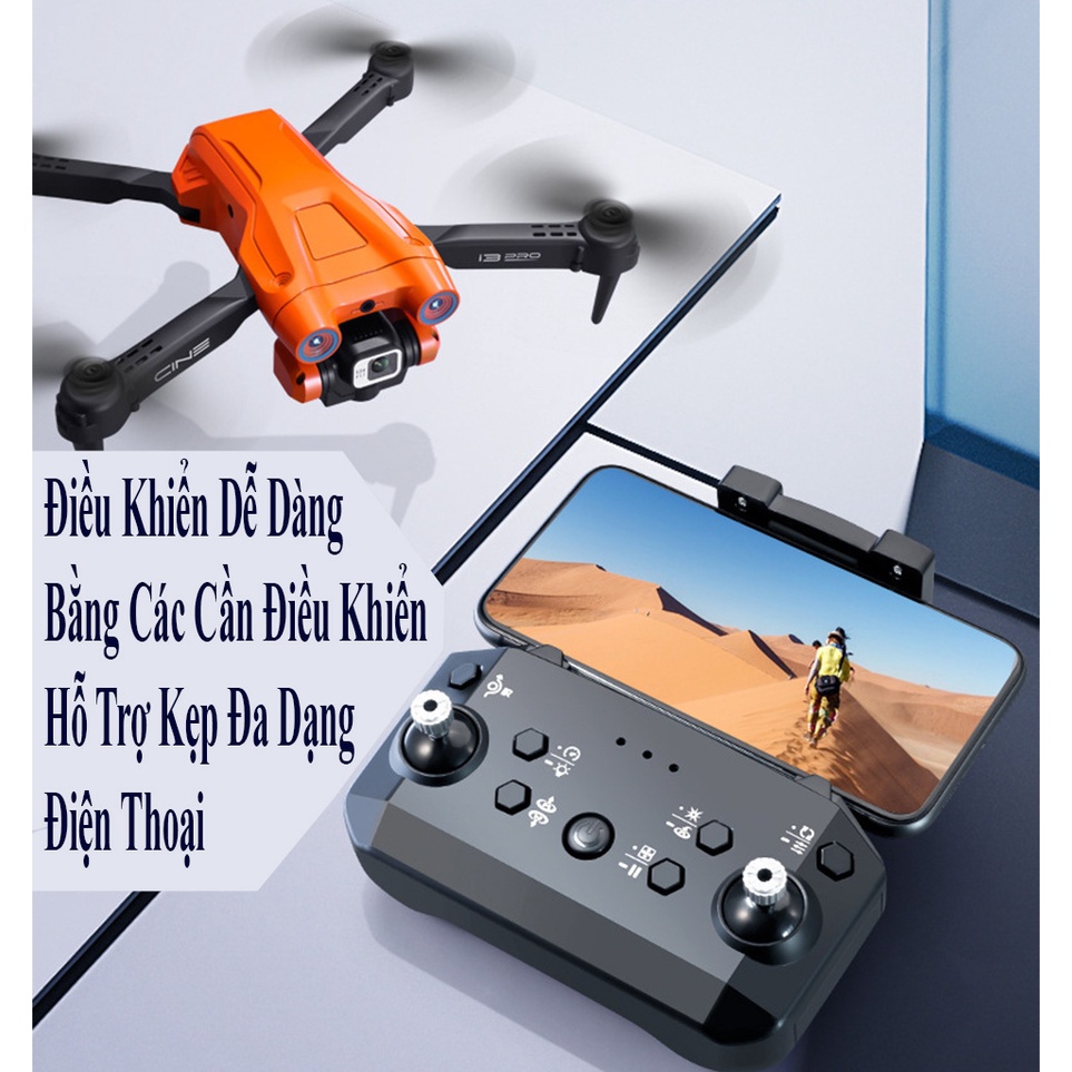 Flycam i3 Pro 4K Camera Kép Cảm Biến Tránh Va Chạm - MVIC MINI I3 nhỏ nhẹ - Flycam giá rẻ - chất lượng cao