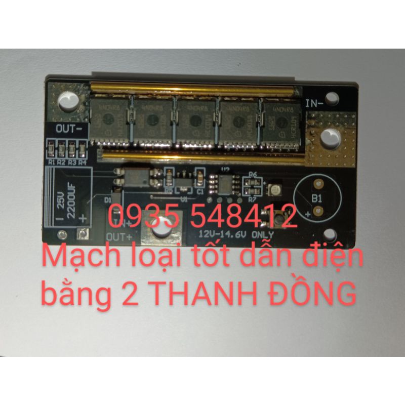 Mạch hàn cell pin 12v, 5 fet, 300A, LOẠI 1. tặng kẽm hàn. chưa có nguồn cấp