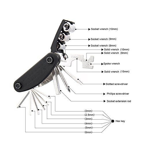 Dụng cụ sửa chữa cầm tay đa năng 15 trong 1 Hex Screw thiết kế nhỏ gọn dành cho gia đình Phặn Phặn