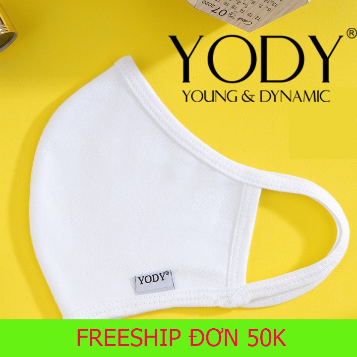 COMBO 5 Khẩu trang YODY, Khẩu Trang Vải Kháng Khuẩn 3 lớp Tiêu Chuẩn, Ngăn Ngừa Bụi Bẩn, Chống Tia UV, Khử Mùi