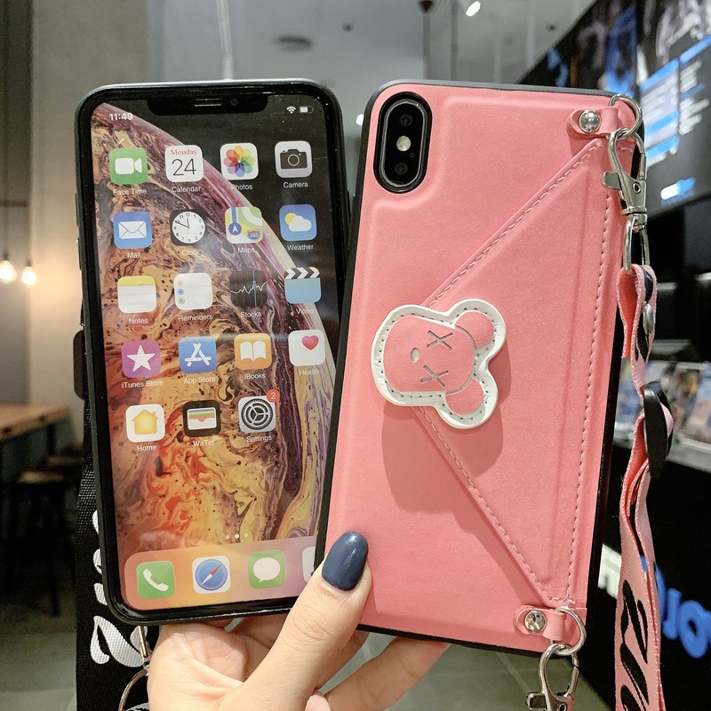 Ốp điện thoại dạng ví da lật có ngăn đựng thẻ dành cho iPhone 6 6s 7 8 plus X XR XS MAX 11 Pro Max iPhone11 11Pro