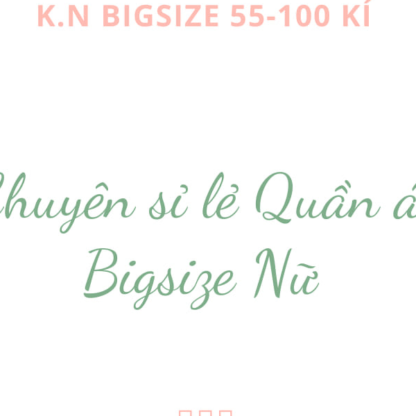 Bigsize sỉ lẻ