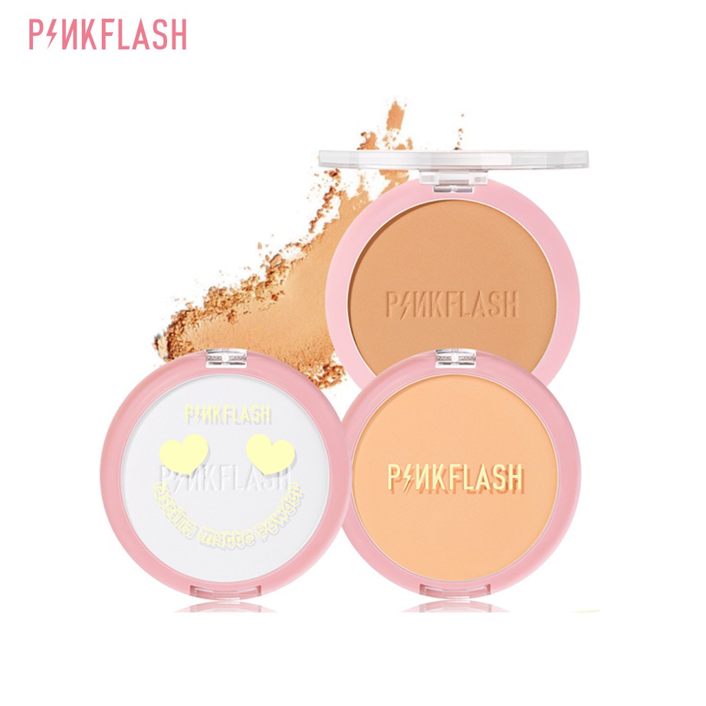 Phấn Phủ PINKFLASH Dạng Nén Trang Điểm Kiềm Dầu Lâu Trôi Hiệu Quả Bền Màu Suốt 8 Giờ 1 Piece 50g