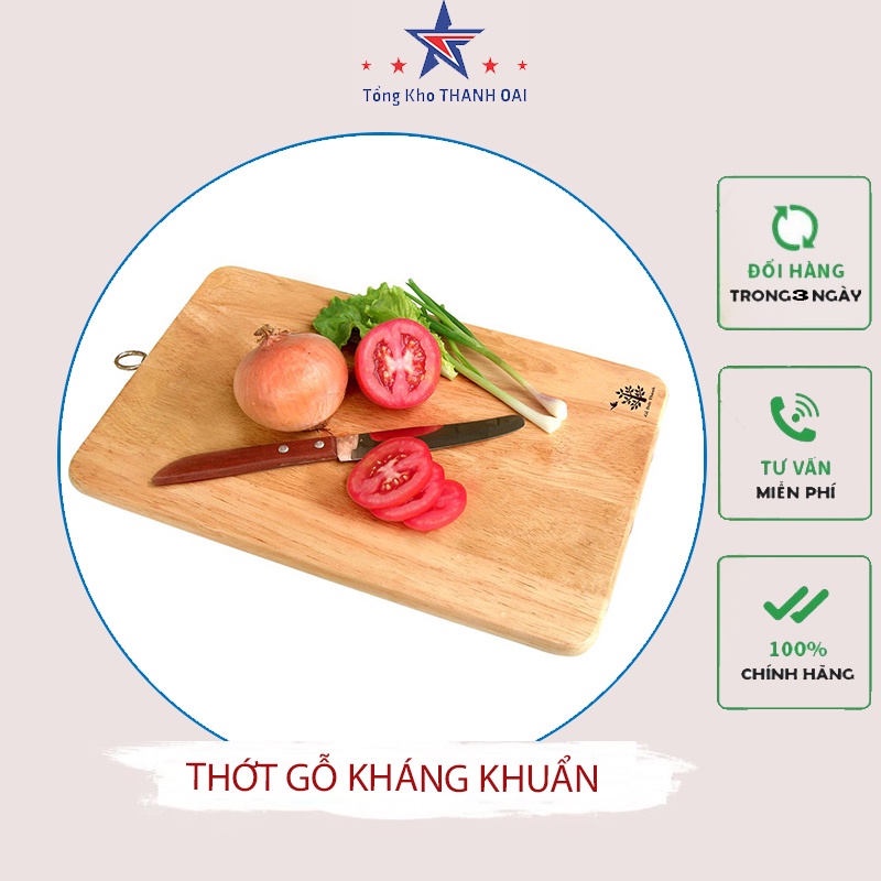 Thớt gỗ kháng khuẩn cường lực cao cấp Đức Thành - Thớt gỗ nghiến décor trang trí đẹp