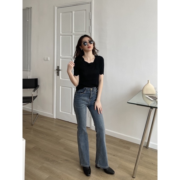 Quần jeans loe H.D 3 màu