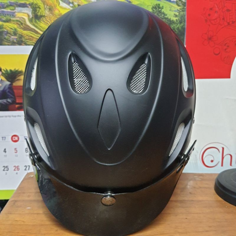 Mũ bảo hiểm 1/2 osaka lỗ thoáng mát nhẹ đầu chất lượng