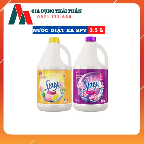 Nước giặt xả SPY 2 trong 1{GIÁ ƯU ĐÃI}, dung tích 3.5l, giữ hương lâu, công nghệ khử mùi của Đức