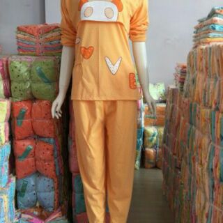 Bộ quần áo dài tay mặc bầu và sau sinh cho mẹ, chất cotton, mềm mịn