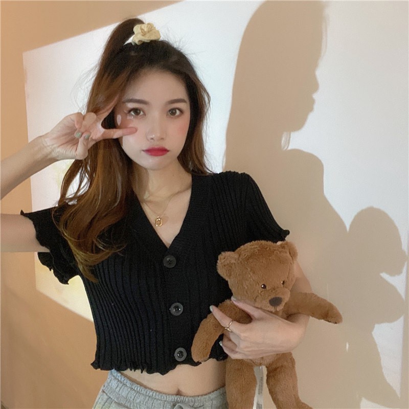 🐇 Áo thun nữ 🐇🐇 croptop 🐇 chất len quảng châu 🐇 | BigBuy360 - bigbuy360.vn