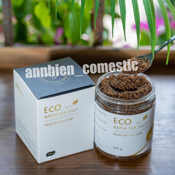 MUỐI TẮM THẢO DƯỢC ECO  GOLD 400G - Muối  Sinh Dược  AN TOÀN TUYỆT ĐỐI CHO DA NHẠY CẢM- LÀM SẠCH, KHÁNG KHUẨN, GIẢM MẨN