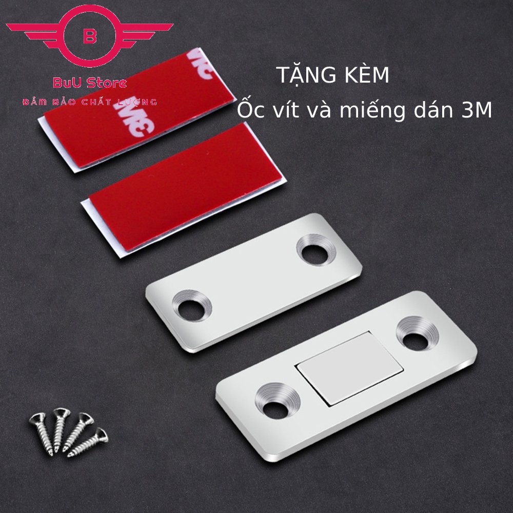 Nam châm hít cửa và tủ , giữ cửa thông minh dán hoặc bắn vít