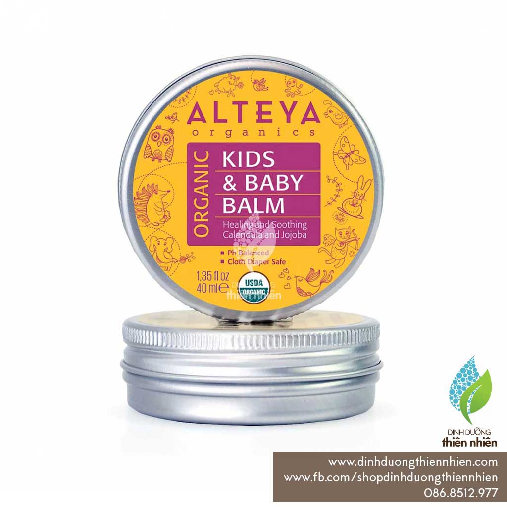 Sáp Thoa Đa Năng Và Dưỡng Da Hữu Cơ Dành Cho Bé  Alteya Organics Baby Balm, 40ml