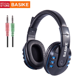 Tai Nghe Gaming BASIKE MT58 Có dây tích hợp micro có thể tháo rời đa năng giắc cắm 3.5mm