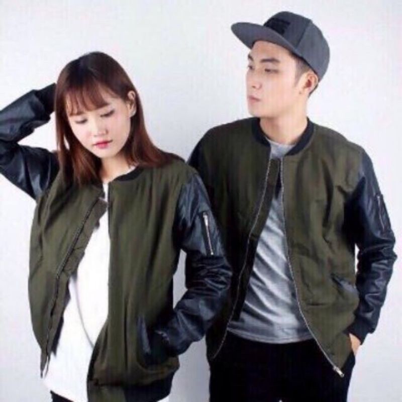 💗💗Áo khoác kaki đôi phối da sành điệu ,trẻ trung💗