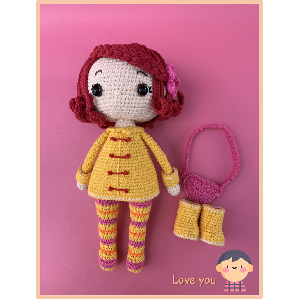 Búp bê móc len cao cấp Amigurumi