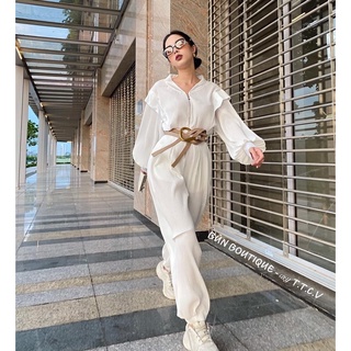 JUMPSUIT DẬP LI KHÓA ĐỒNG BO ỐNG CỰC CHẤT